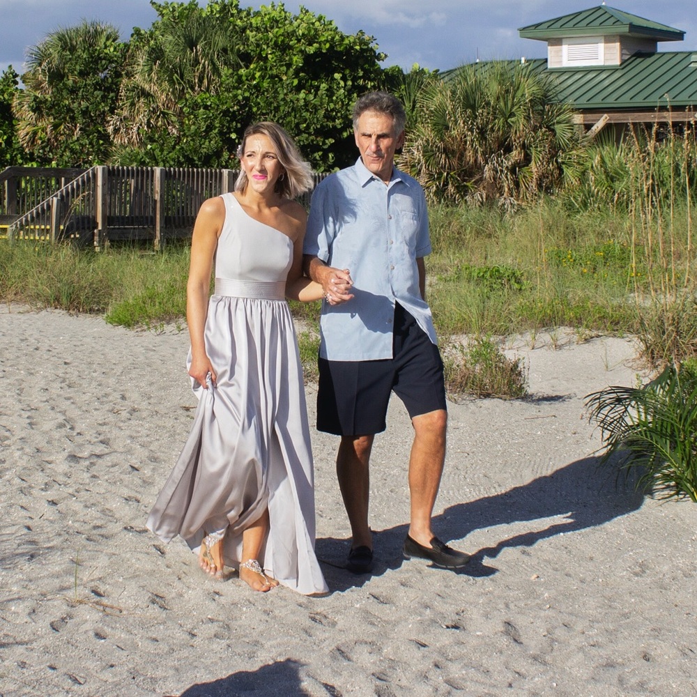 White by Vera Wang Silver wedding Dress POCKETS 4